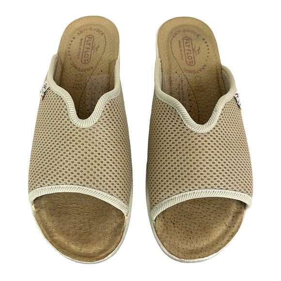 Fly Flot Italy Women's Anatomic Anti-Shock Sandal  Size 8  Comfort Wedge Slides - Picture 10 of 11